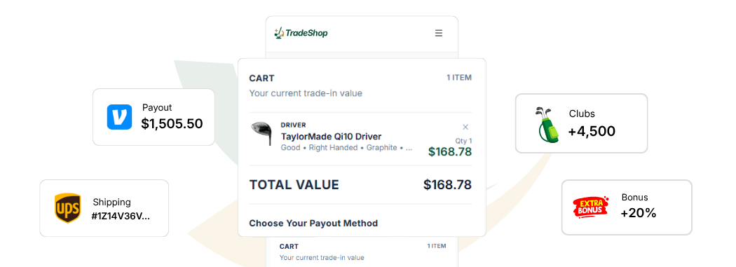 Golfer ready to trade in clubs with TradeShop Golf